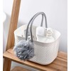 UUJOLY Portable Shower Caddy Basket Tote, Plastic Storage Basket with