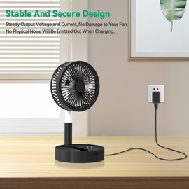 FITE ON USB Charger Adapter Cable Compatible with AICase Stand Fan,Folding Portable Telescopic Floor/USB Desk Fan Charging Power Cord