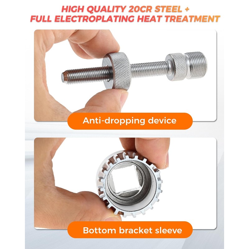 MUXSAM Bicycle Bottom Bracket Remover&Universal Crank Extractor