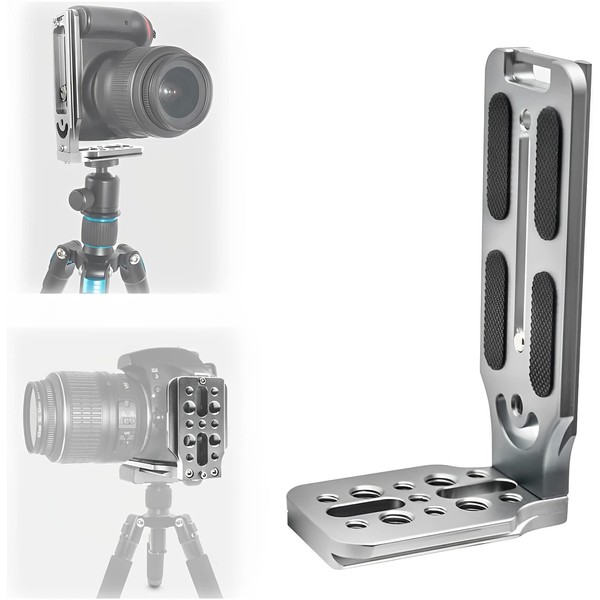 REYGEAK DSLR Camera L Mount Vertical Horizontal Switch Tripod Quick