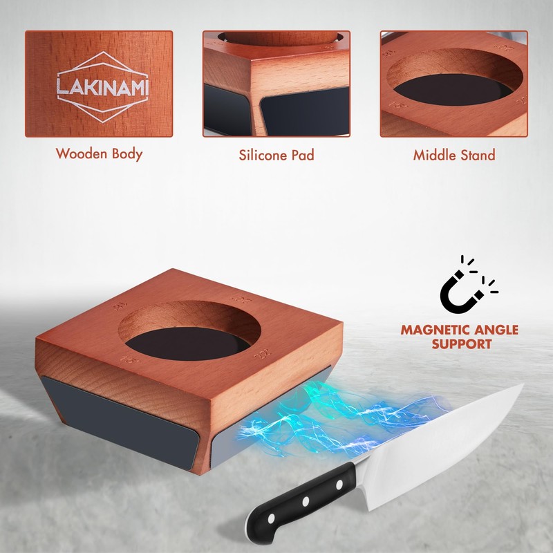 Knife Sharpener, Rolling Knife Sharpener Kit With Magnetic Holder, Kitchen