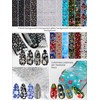40pcs Nail Art Stickers, EBANKU Christmas Nail Art Transfer Foil