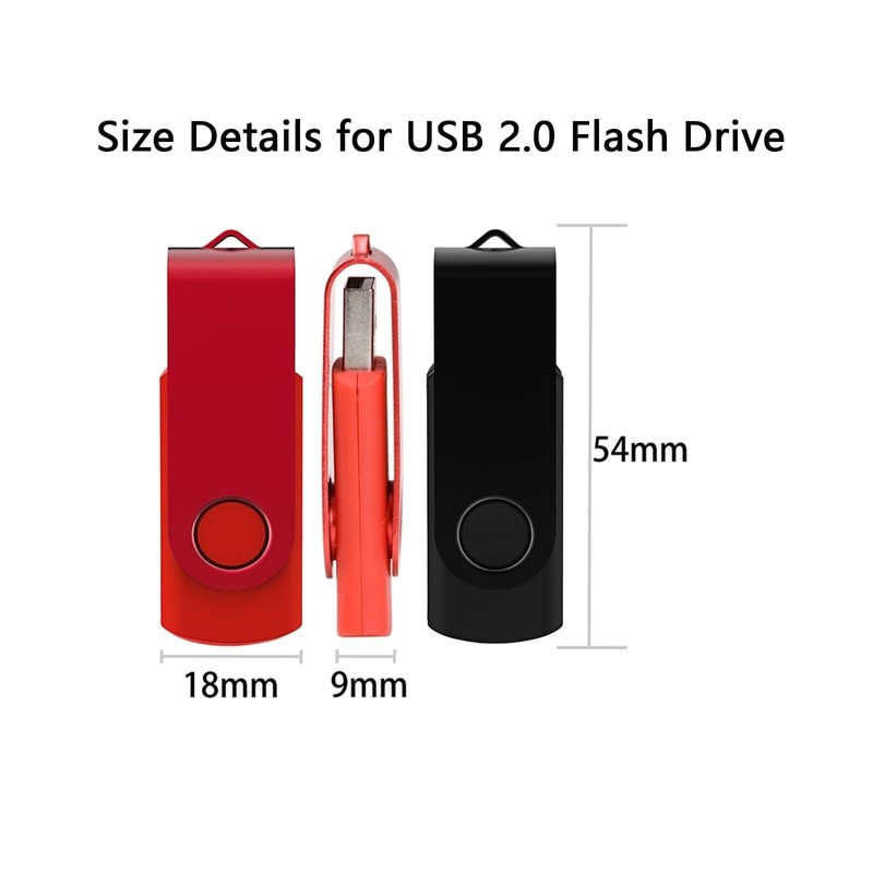 USB Stick 8GB Pack of 10, MAKACTUA USB Flash Drive