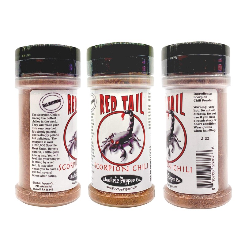 Scorpion Chili Powder Spice Seasoning Trinidad Moruga Red Tail