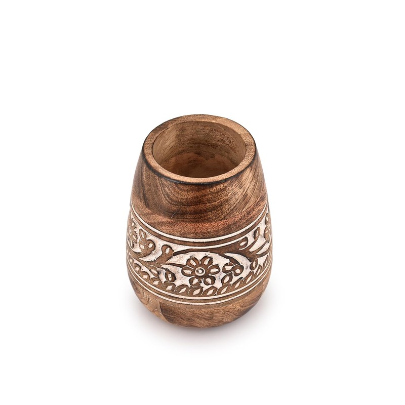 Indus Lifespace Utensil Crocks Mango Wood Utensil Holder for Kitchen