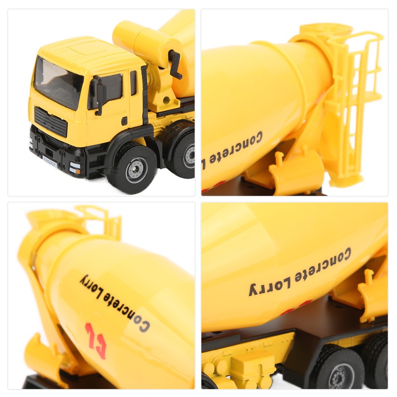 1:50 Concrete Mixer Truck Model Simulation Alloy Engineering Transport Vehicle