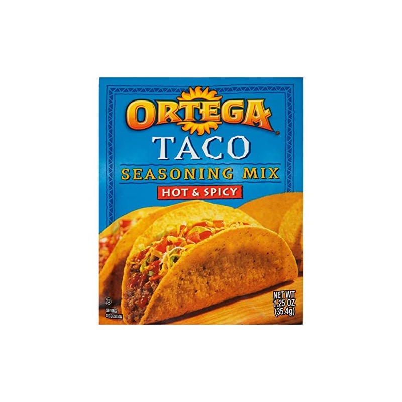 Ortega Seasoning Mix, Hot & Spicy Taco, 1.25 oz
