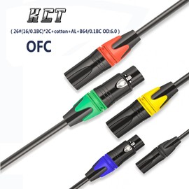 XLR Cable - Male to Female,For microphone,PA,Amplifier, Mixing Desk,Audio interface,instrument,DJ,DMX,powered Speaker System,stage lighting, balanced XLR, mic cable,Nylong Braided/PVC