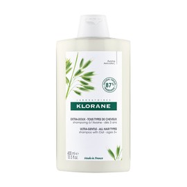 Klorane - Ultra-gentle Shampoo with Oat Milk - All hair types, Suitable for the Entire Family, SLS and Paraben Free - 400ml