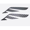 Hood Trunk Wing Emblem Carbon Sticker 2PC & Wing Metal