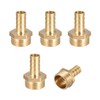 sourcing map Brass Hose Barb Fitting,Connector,10mm Barb x G1/2 Male
