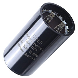 Seentech 216-259 uf/MFD 220-250 VAC ±20% CD60 Round Motor Start Capacitor 50/60 Hz AC Electric Motor Universal Fit for AC Motor Run or Fan Start and Cool or Heat Pump Air Conditioner