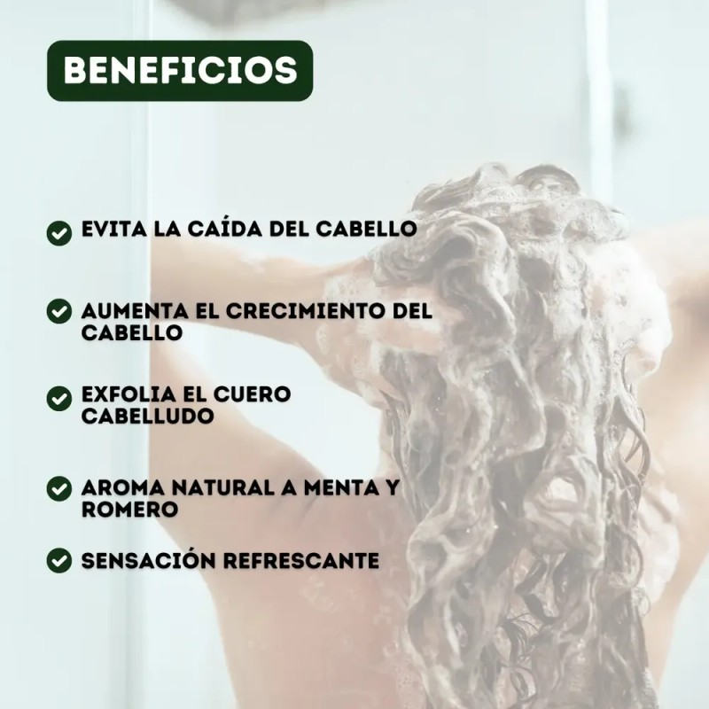 Kokos Organic, Shampoo De Hierbas Natural, Caída De Cabello