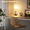 Tall Touch Bedside Table Lamp with USB - 3 Way