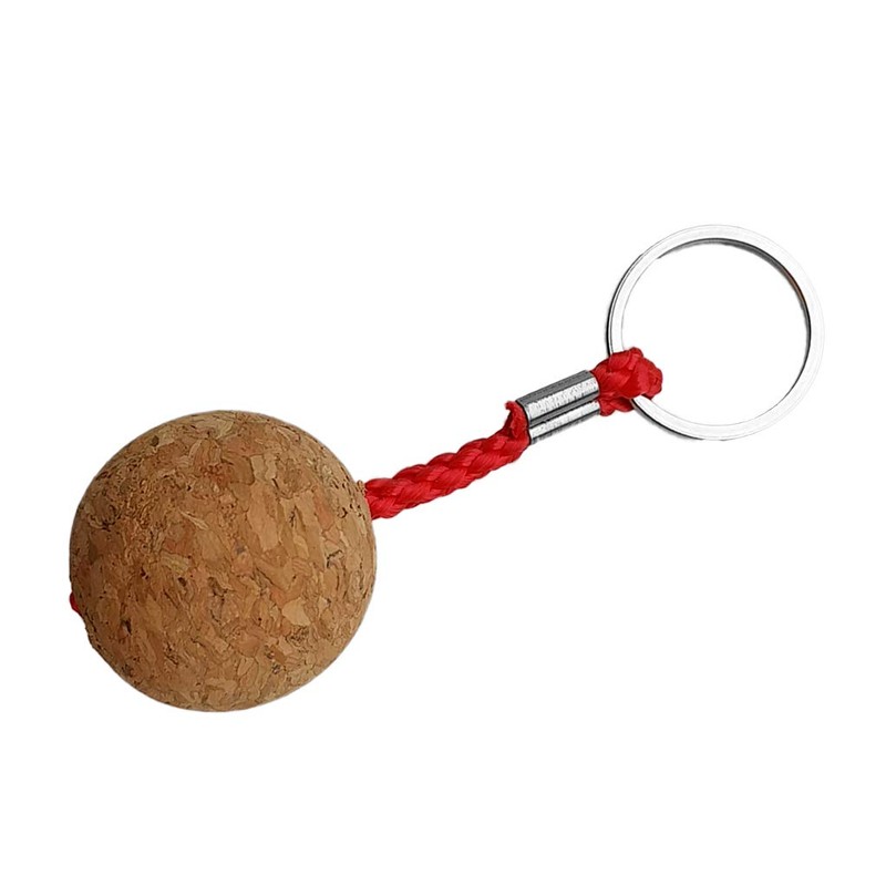 Seafard Floating Cork Keyring 35mm Wooden Ball - Buoyant Key