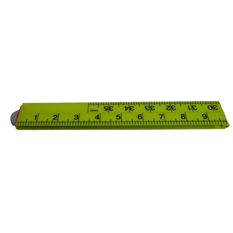 1m / 3ft Easy to Read Folding Plastic Ruler Metric