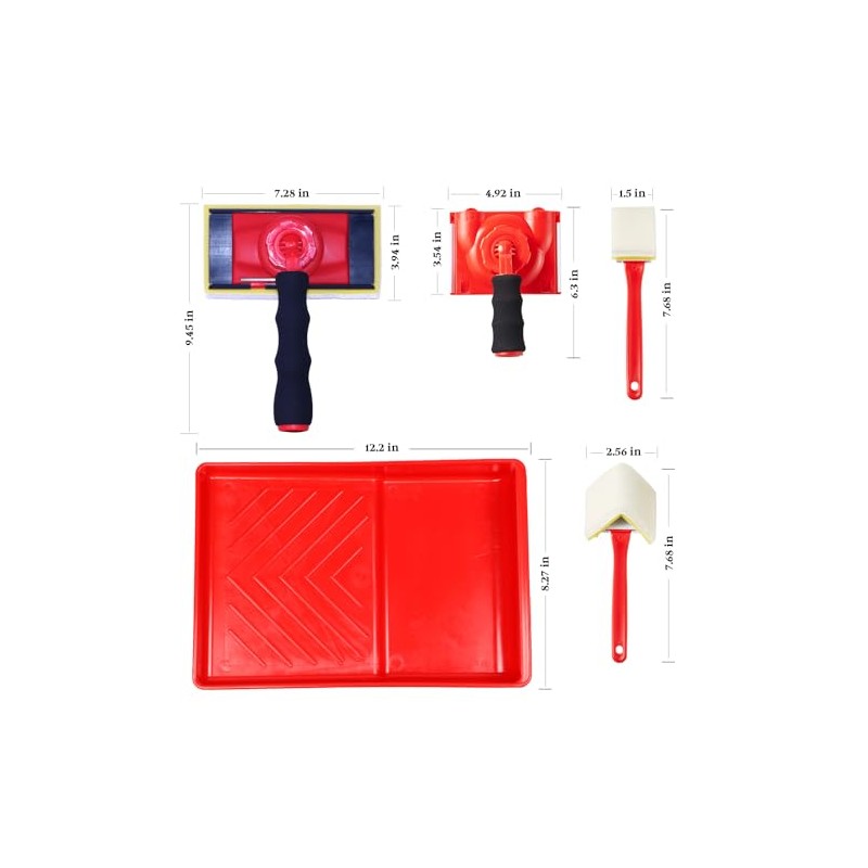 Paint Edger Tool - 360° Rotation Handle for High Ceilings