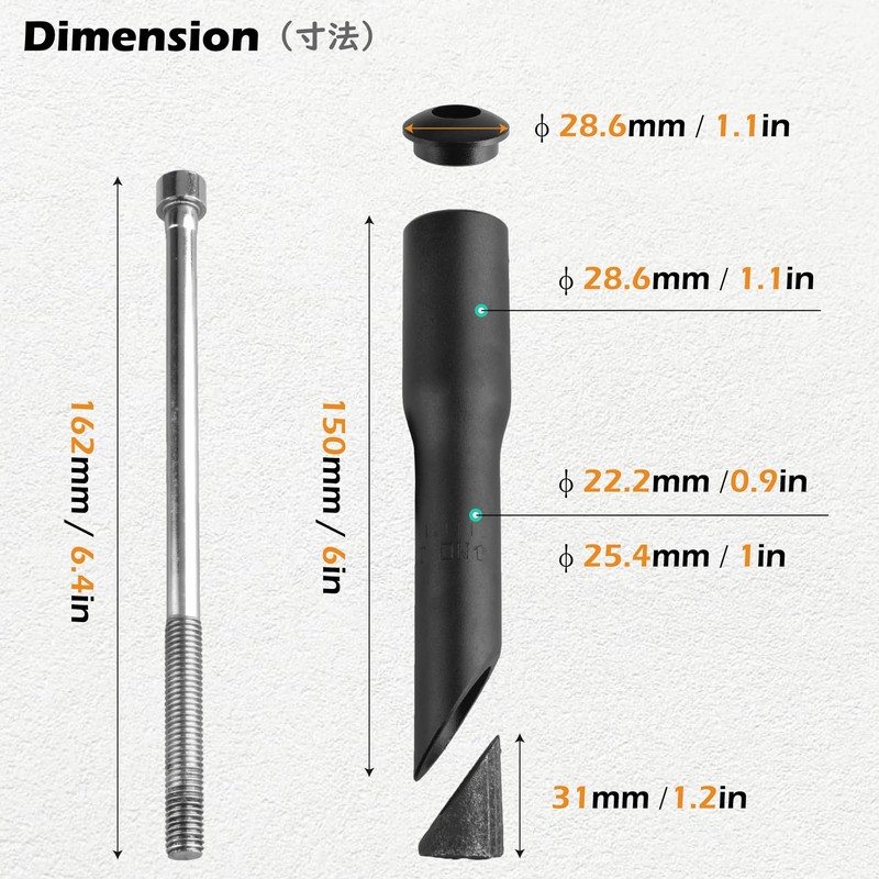 TRIWONDER Bike Quill Stem Adapter Riser Fork Stem Extender Aluminum