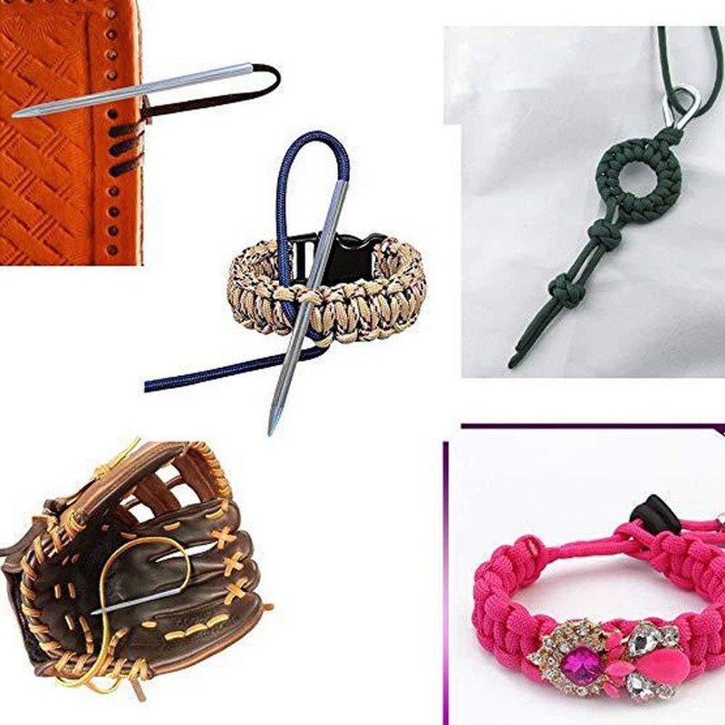 4pcs Baseball Threading Lacing Needle, Stainless Steel Glove Lacing Needle,