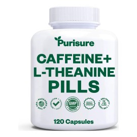 Purisure Cápsulas Cafeína 100mg + Teanina 200mg 120 Tabletas