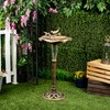 Alpine Corporation TEC316SLR Solar Gold Birds and LED Light BIRDBATHS
