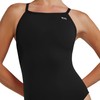 TYR Womens Polyester Durafast Elite Solid Diamondfit, Black, 36 EU