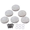Yibuy 6pcs Small Round Head Guitar String Tuning Peg Button