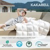 KAKABELL Goose Down Feather Comforter Palatial King Size Noiseless Duvet