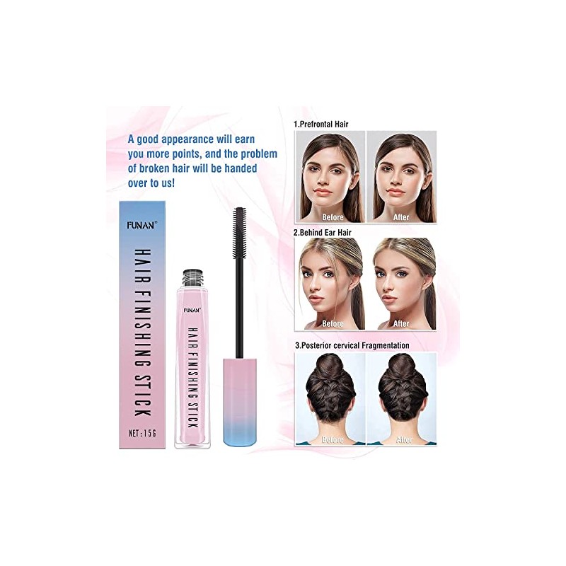 FUNAN 2 barras de acabado de cabello, para cabello pequeño