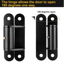 Heavy Duty Gate Hinge - 1100 Lbs Max Load, 180° Opening,Carbon Steel Construction, 7" with Roller Bearings for Smooth Operation, Face Mount Bolt or Weld on Wood and Metal Gates