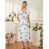 GRACE KARIN Summer Midi Dress Wedding Guest Dress Women's V