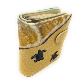 Shag Wear Baby Turtles Small Fashion Wallet for Women and Teen Girls Vegan Faux Leather 4.5"