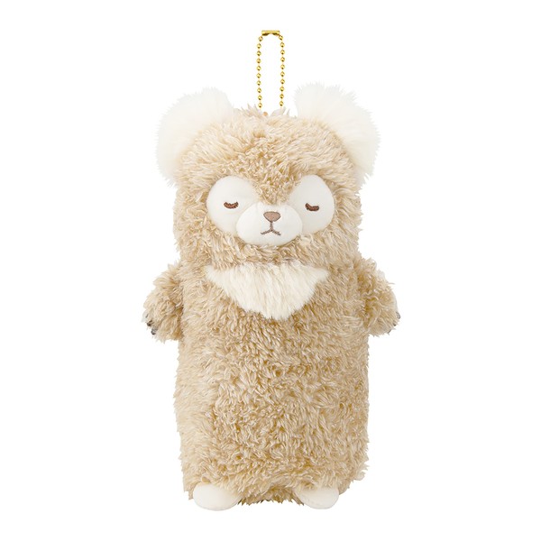 Libuhato Stand Pen Pouch Moko Friends Nuts Beige (Total Length: