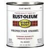 1 qt Rust-Oleum Brands 7790502 White Stops Rust Protective Enamel, Flat