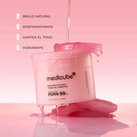 Medicube Pdrn Pink Collagen Tonning Gel Toner Pad 120ml Todo Tipo De Piel Día/noche