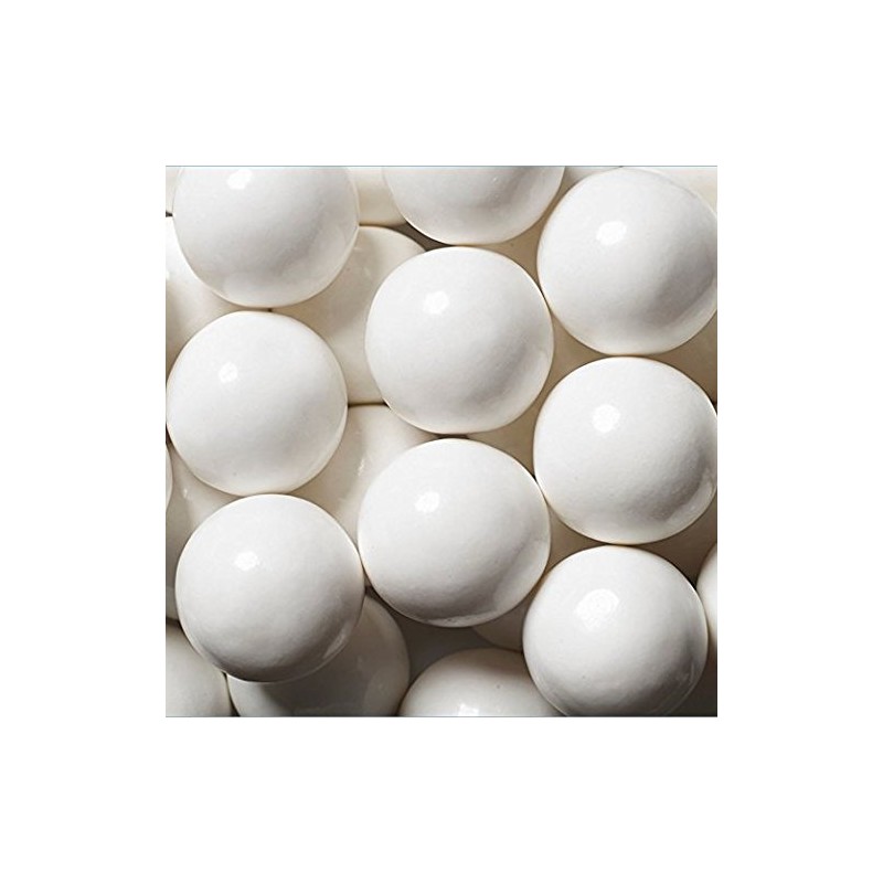 Gumballs White Bubble Gum 2 Pounds 0.5 inch Mini Gumballs