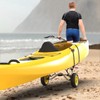 Bonnlo Universal Kayak Carrier - Trolley for Carrying Kayaks, Canoes,
