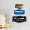 Signs ByLITA Fancy Solo Personal Autorizado Sign (Black) - Small