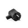 2 pieces - earthing contact plug made of thermoplastic, Schuko