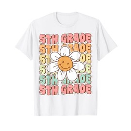 Groovy 5th Grade Back To School First Day of Fifth Grade T-Shirt