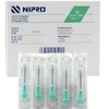 NIPRO Aguja Hipodérmica 21G x 25 mm (1”), Verde, Estéril