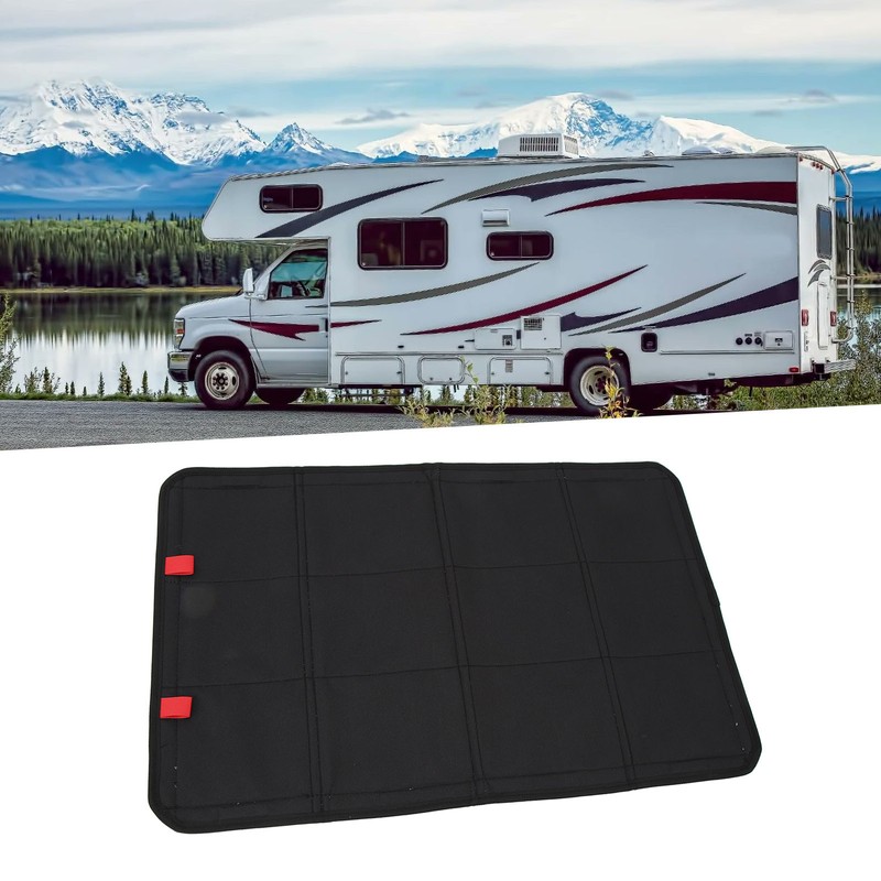 RV Door Window Shade Cover Foldable Privacy Blackout Shade for