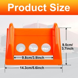 24 Pack Flatbed Edge Protectors with Carrying Case 4" Winch Ratchet Straps Plastic for Flatbed Cargo Load Truck Shipping Containers, Orange