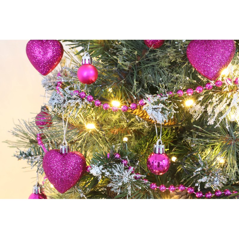 Christmas Concepts® Pack of 8 - 60mm Heart Shaped Christmas