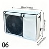 Outdoor Air Conditioner Cover, Oxford Cloth Weather Protector with Roll-Up