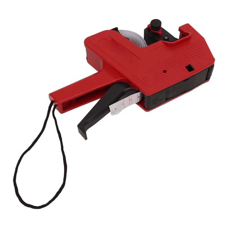 Price Label Gun Small Tag Sticker Maker Machine Red with