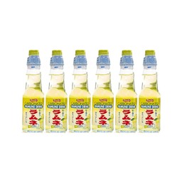 Shirakiku Ramune Drink, Carbonated Marble Soft Drink of Japan 6.76 oz (Yuzu, Pack of 6)