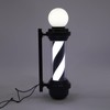 ZHFEISY Barber Pole LED Light, 26.8inch Black White Traditional Barber