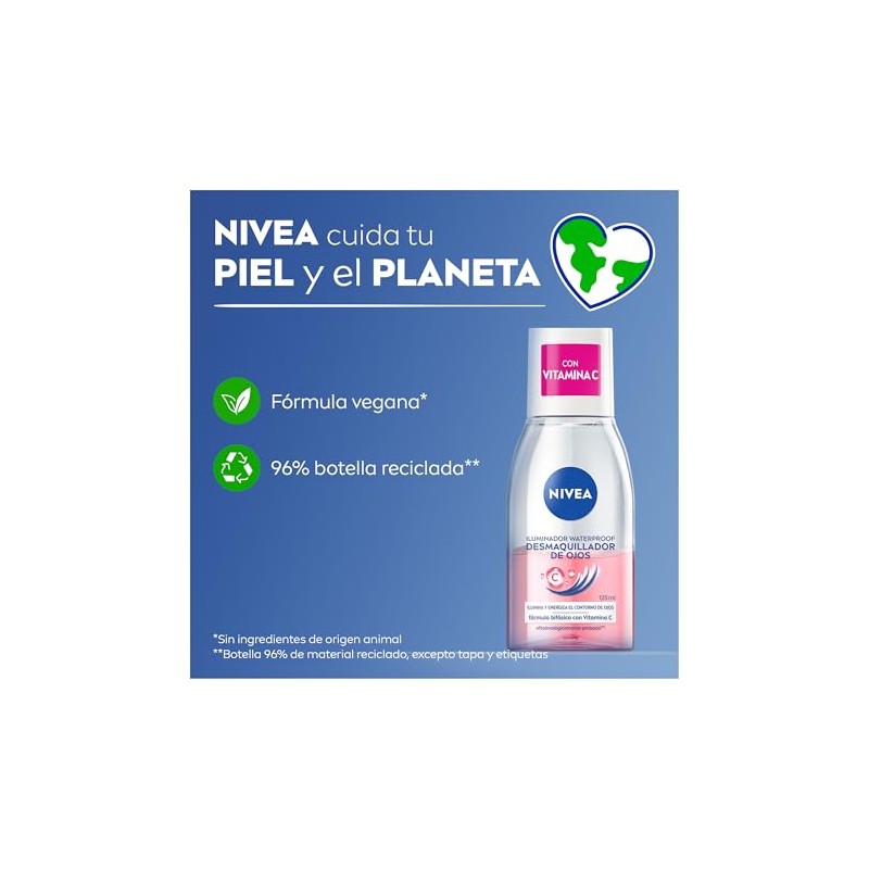 NIVEA Desmaquillante Bifásico de Ojos con Vitamina C, 125 ml