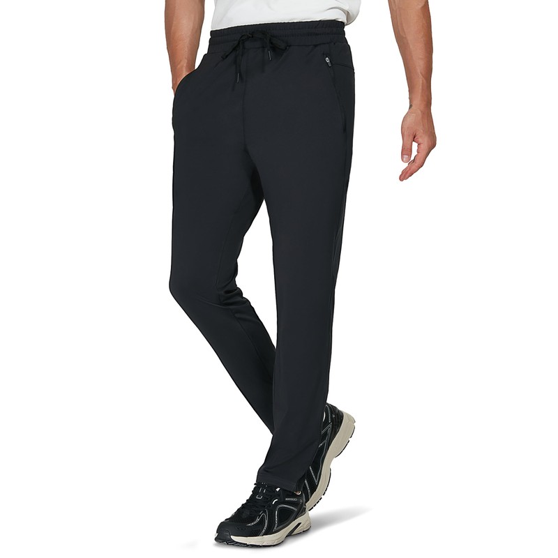 SEVEGO Men's 31"/33"/35"/37" Inseam Tall Sweatpants Zipper Pockets Tapered Joggers